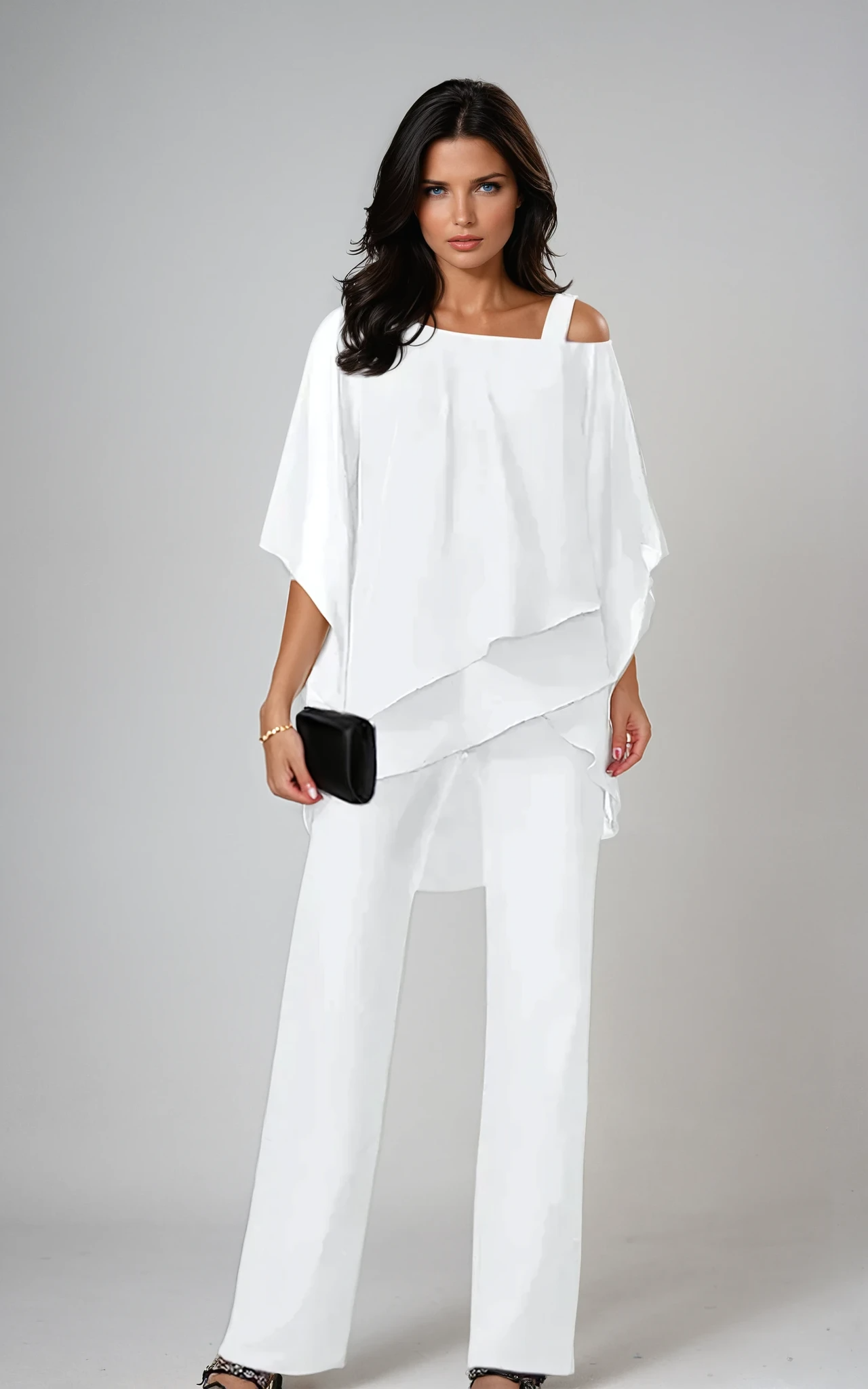 Dames Elegante Twee Delige Set met Lagen