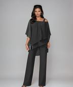 Dames Elegante Twee Delige Set met Lagen