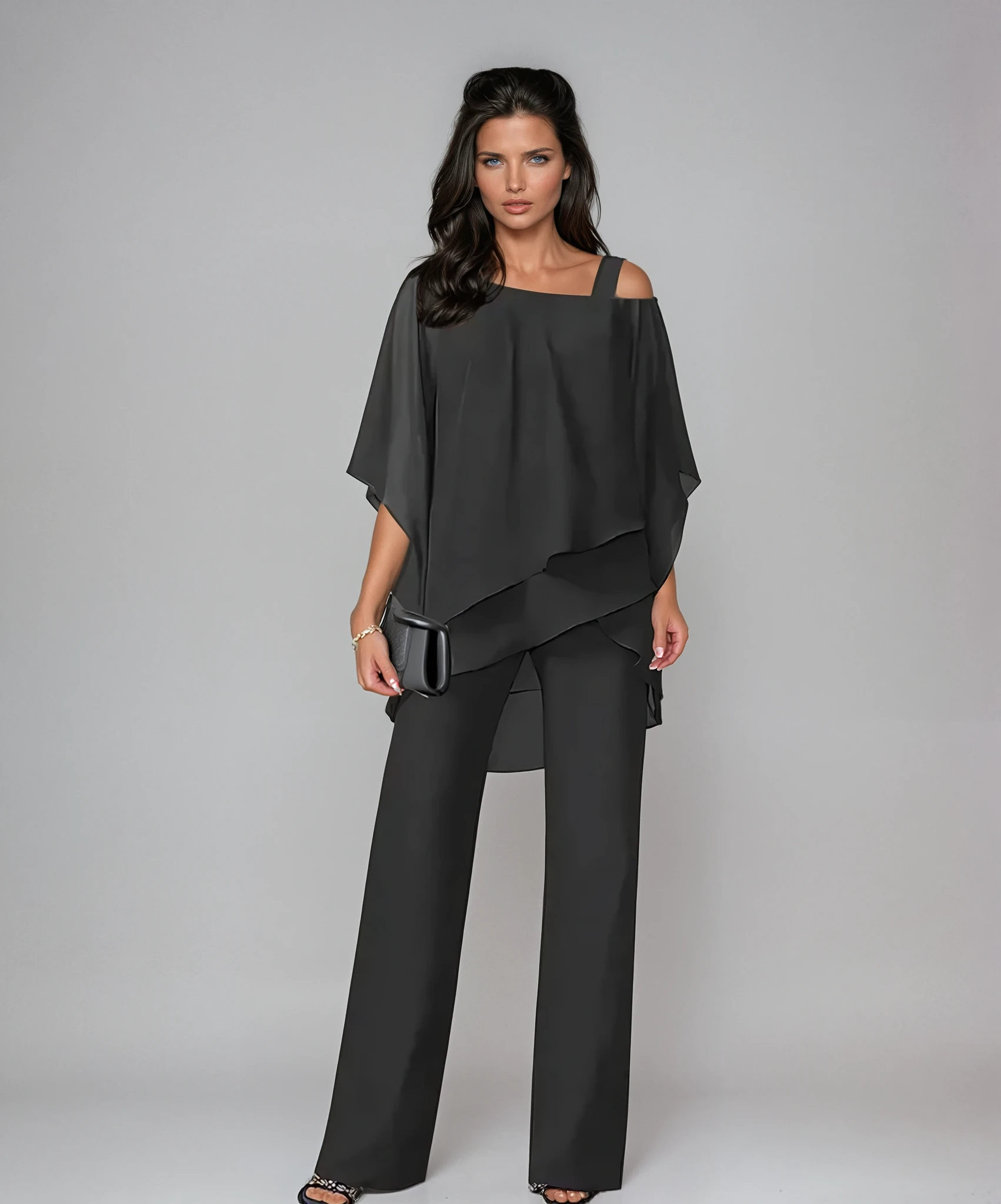 Dames Elegante Twee Delige Set met Lagen