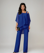 Dames Elegante Twee Delige Set met Lagen