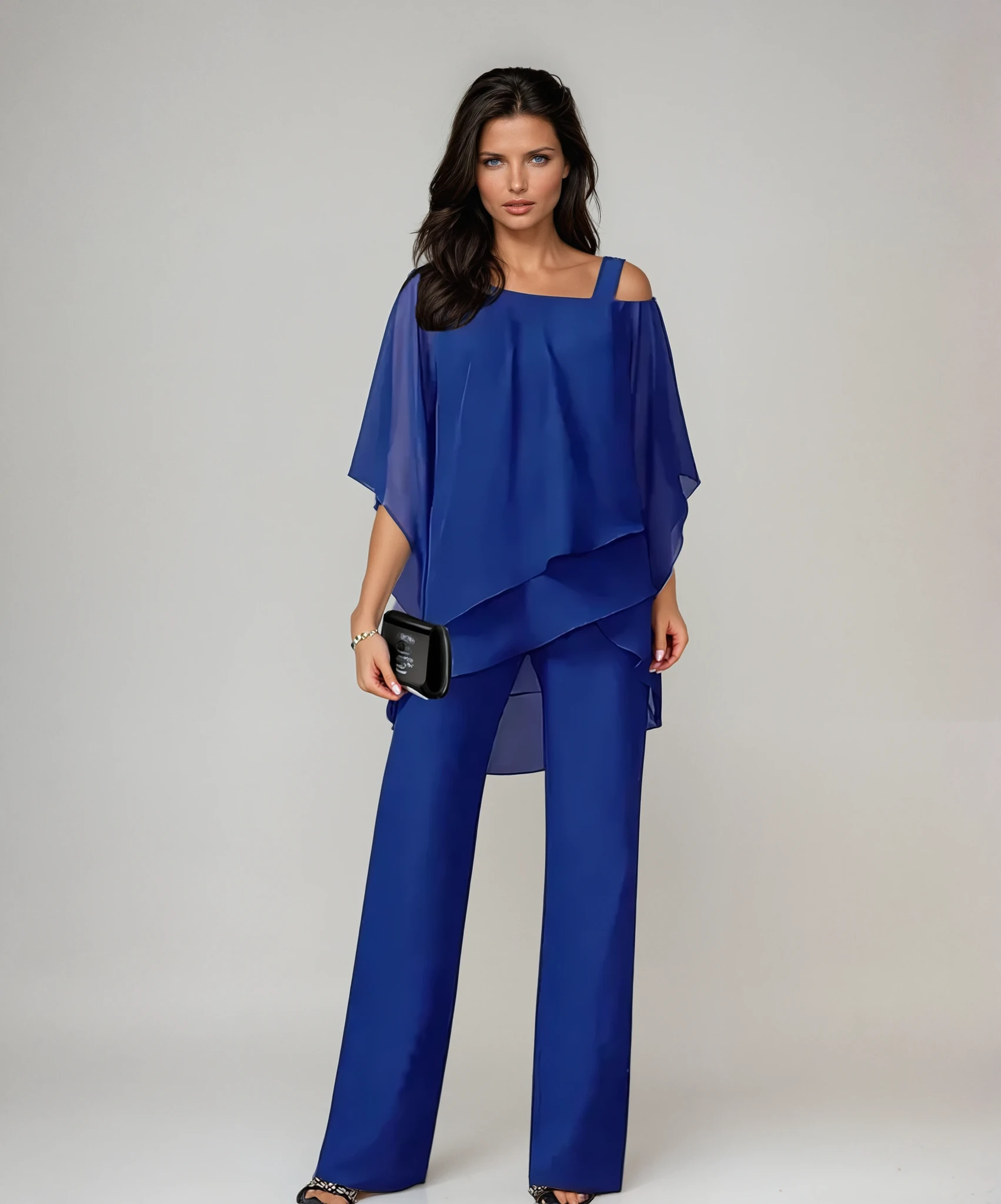 Dames Elegante Twee Delige Set met Lagen
