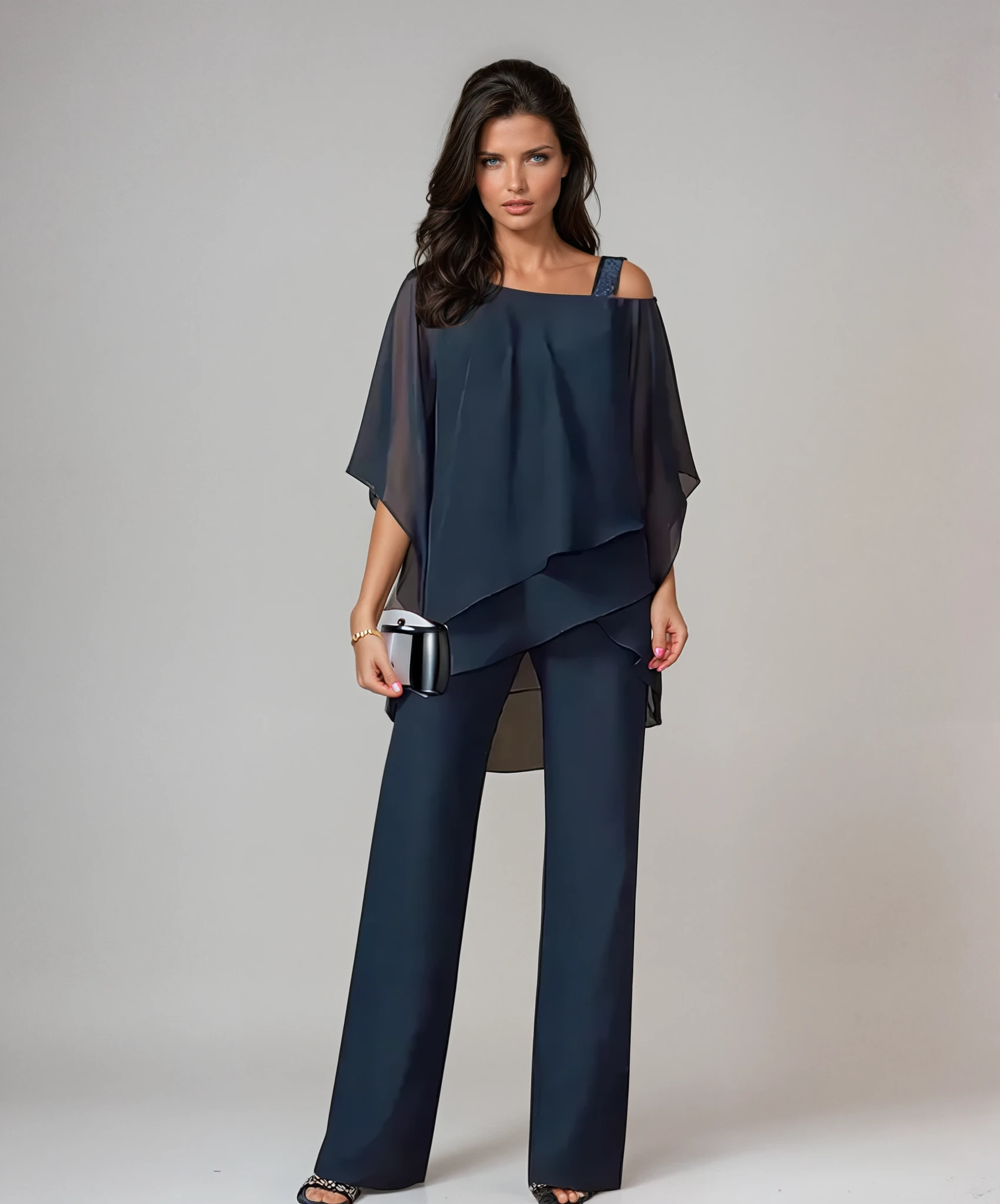 Dames Elegante Twee Delige Set met Lagen