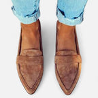 Dames Suède Loafers Klassieke Stijl