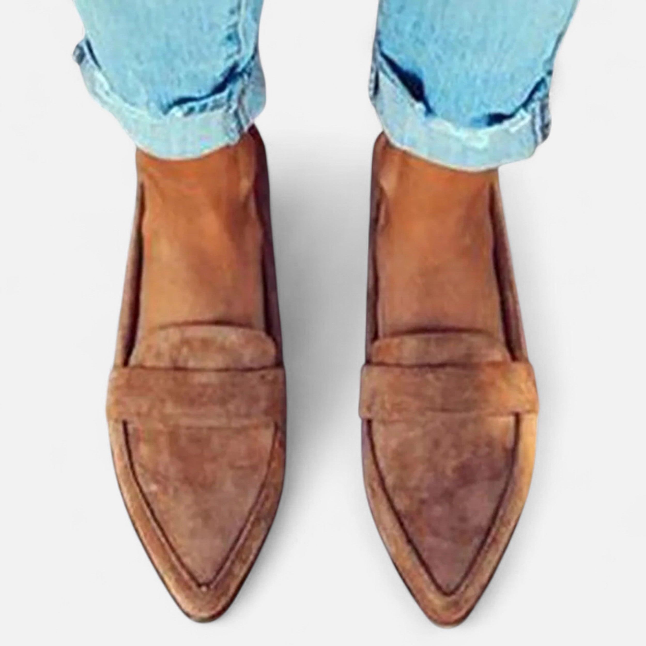 Dames Suède Loafers Klassieke Stijl