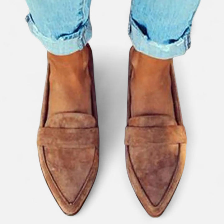 Dames Suède Loafers Klassieke Stijl