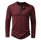 London Overhemd | Heren Lange Mouw Henley Overhemd
