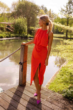 Dames Zomer Midi Jurk