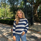 Yonina Jumper | Herfst Gestreepte Gebreide Jumper