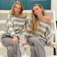 Yonina Jumper | Herfst Gestreepte Gebreide Jumper