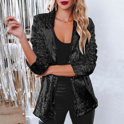 Xadia Blazer | Dames Herfst Pailletten Party Blazer