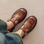Dames Vegan Leer Mary Jane Sandalen