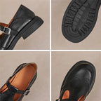 Dames Vegan Leer Mary Jane Sandalen
