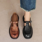 Dames Vegan Leer Mary Jane Sandalen