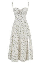 Dames Bustier Midi Jurk met Split