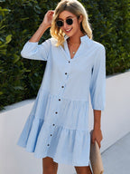 Dames Vloeiende Midi Jurk Casual