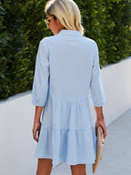 Dames Vloeiende Midi Jurk Casual