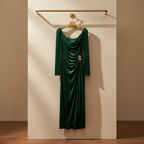 Dames Elegante Midi Jurk Modern