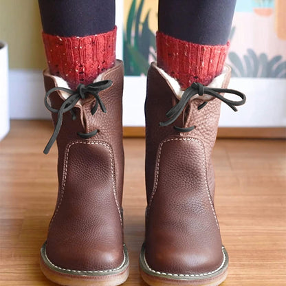 Natalja Laarzen | Waterdichte Dames Enkel Laarzen met Warme Voering - Carla Moda