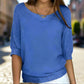 Nimfa Sweater | Stijlvolle Losse Gebreide Trui met Halve Mouwen - Carla Moda