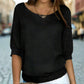 Nimfa Sweater | Stijlvolle Losse Gebreide Trui met Halve Mouwen - Carla Moda