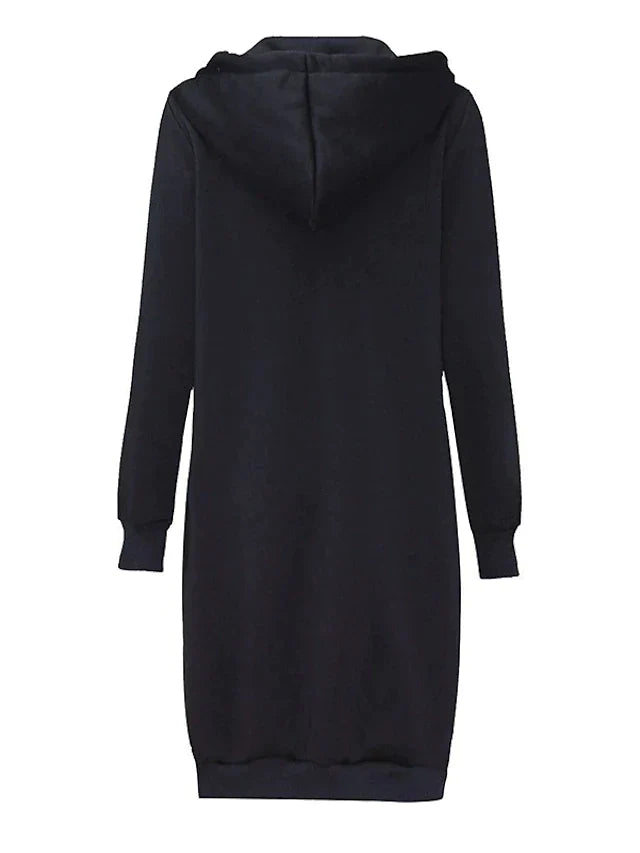 Rikelle Vest | Dames Lange Wollen Capuchon Vest