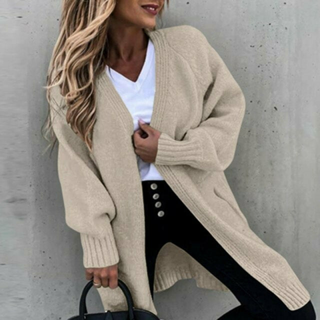 Tina Coat | Dames Herfst Casual Effen Gebreide Coat