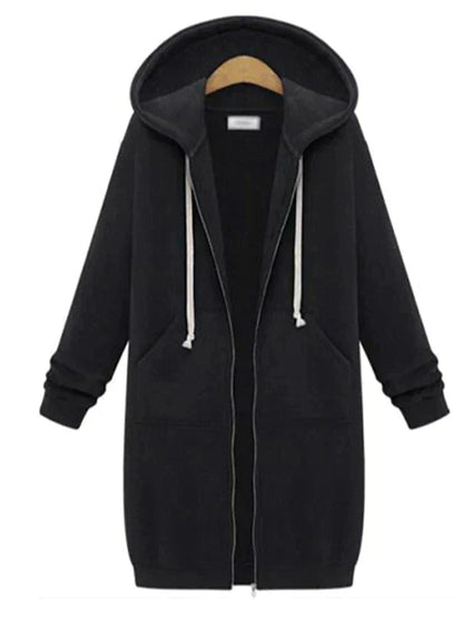 Rikelle Vest | Dames Lange Wollen Capuchon Vest