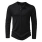London Overhemd | Heren Lange Mouw Henley Overhemd