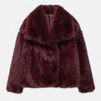 Ladies' Bordeaux Winter Coat Classic Style