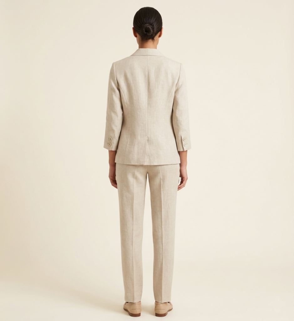 Dames Linnen Blazer Lichtgewicht Zomerstijl