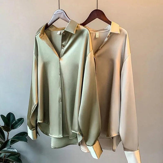 Satijnen Dames Blouse | Nino Blouse - Carla Moda