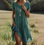 Dames Boho Zomer Midi Jurk