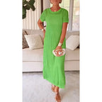 Dames Cut Out Maxi Jurk met Binnenjurk