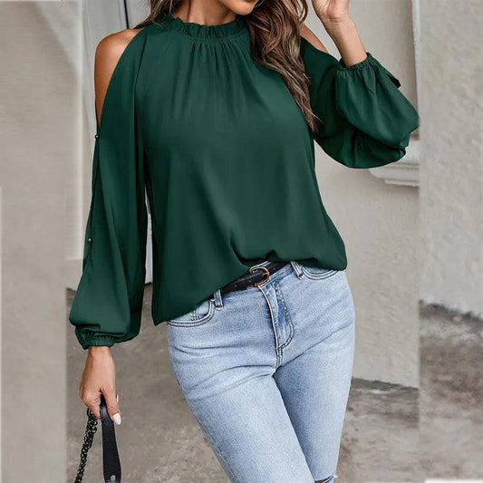 Stijlvolle Blouse met Open Shoulder | Naira Blouse - Carla Moda