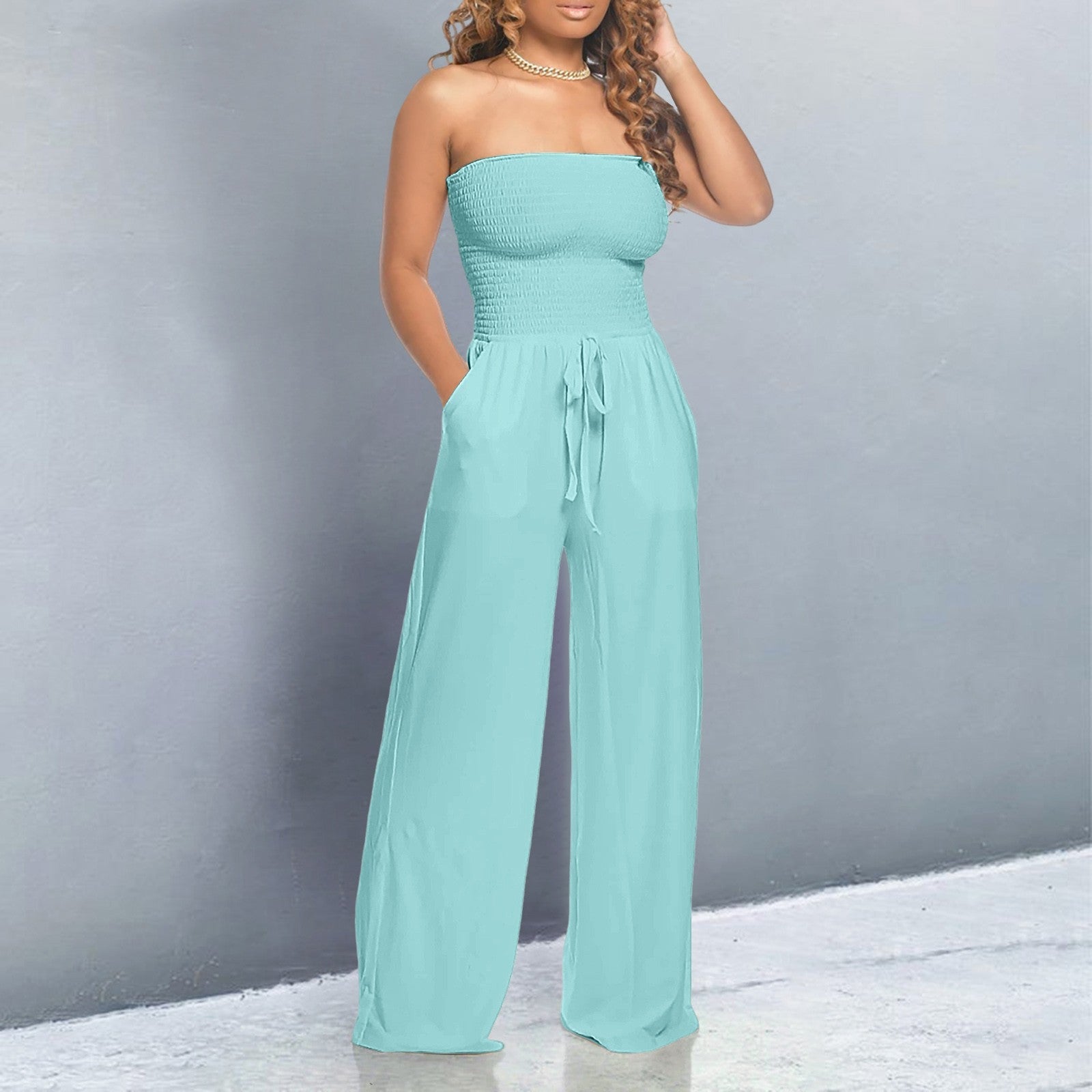 Dames Off Shoulder Jumpsuit