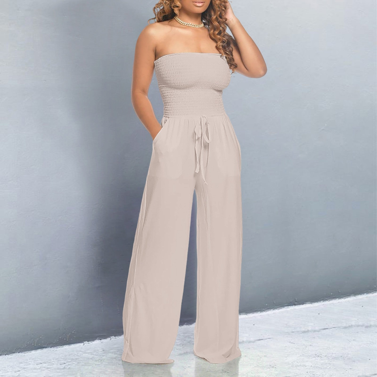Dames Off Shoulder Jumpsuit