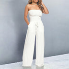 Dames Off Shoulder Jumpsuit