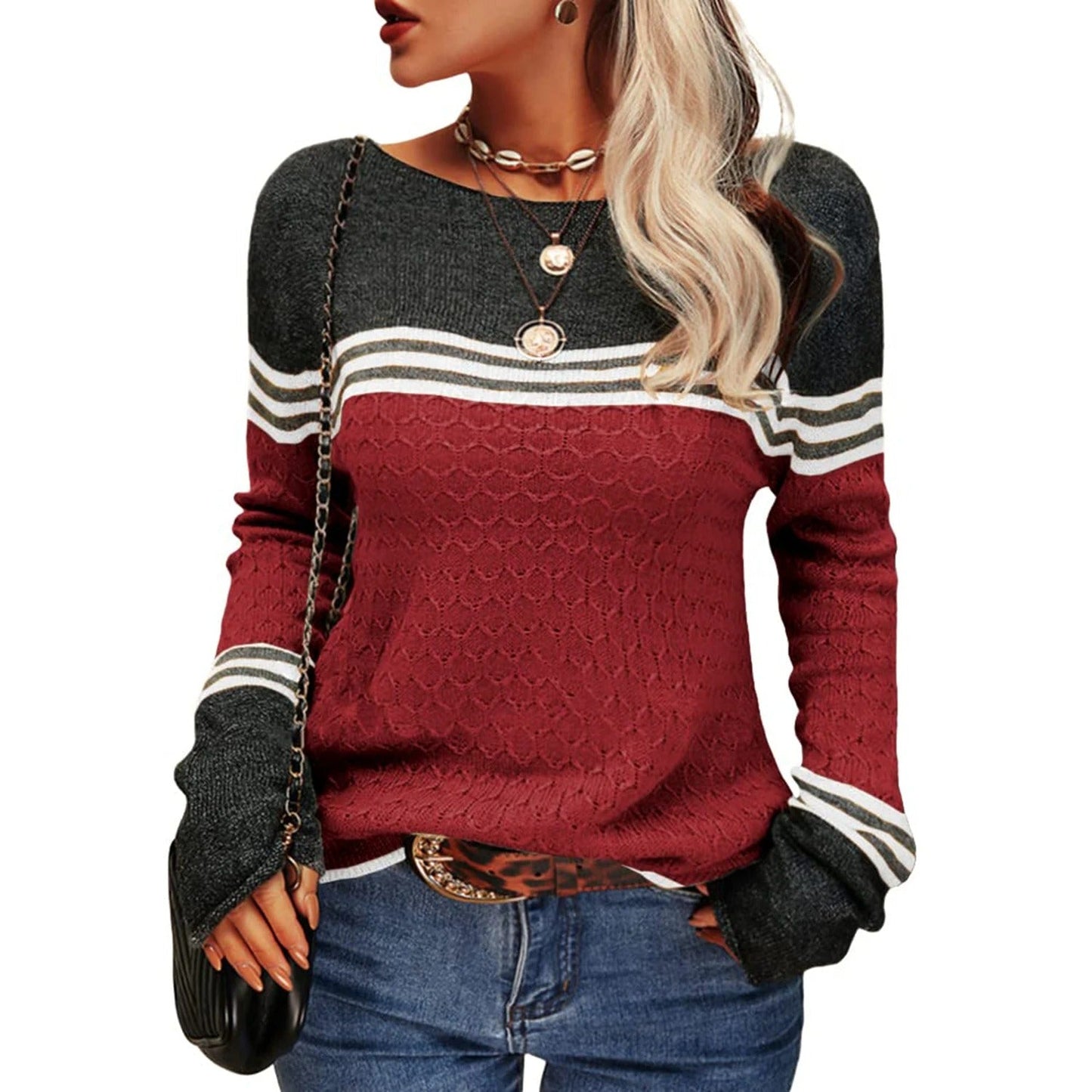 Ishana Trui | Vrouwen Casual Gestreepte Trui