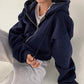 Rinette Vest | Oversized Hooded Crop Vest