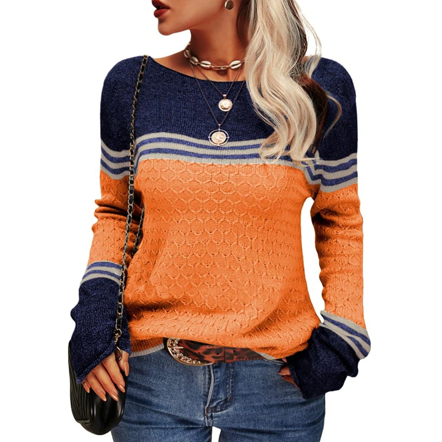 Ishana Trui | Vrouwen Casual Gestreepte Trui