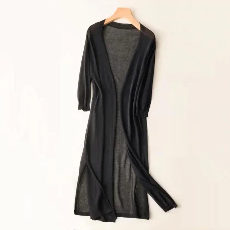 Veelzijdig Lichtgewicht Lang Vest | Fernanda Vest - Carla Moda