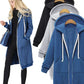 Rikelle Vest | Dames Lange Wollen Capuchon Vest