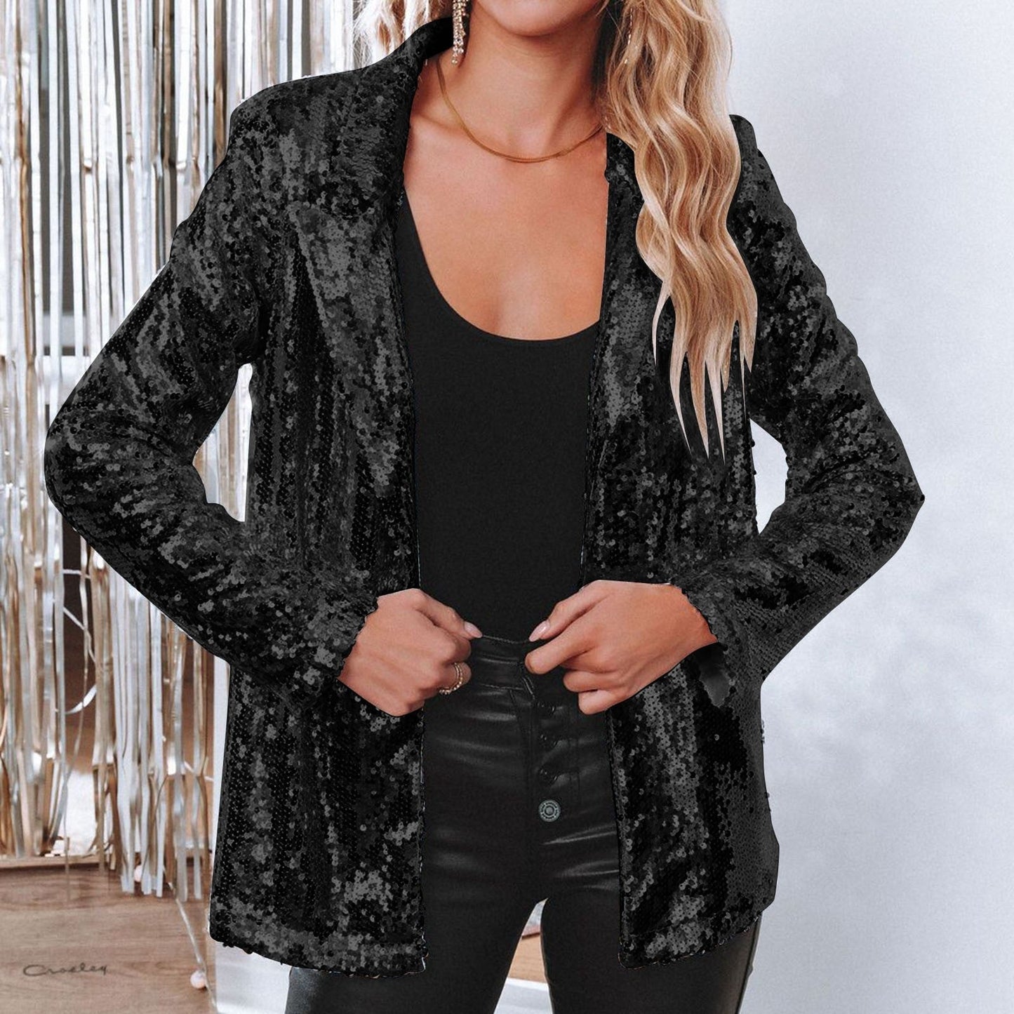 Xadia Blazer | Dames Herfst Pailletten Party Blazer