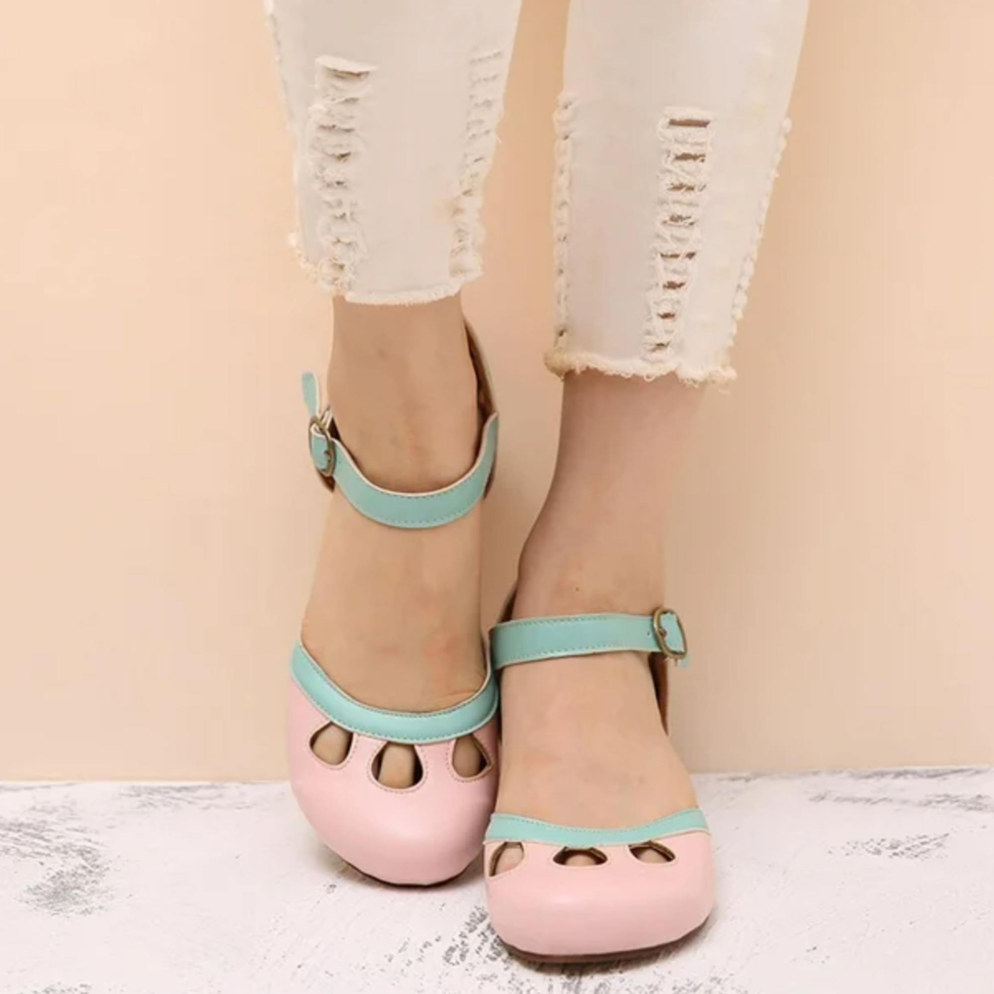 Dames Sandalen Lage Hak Comfort