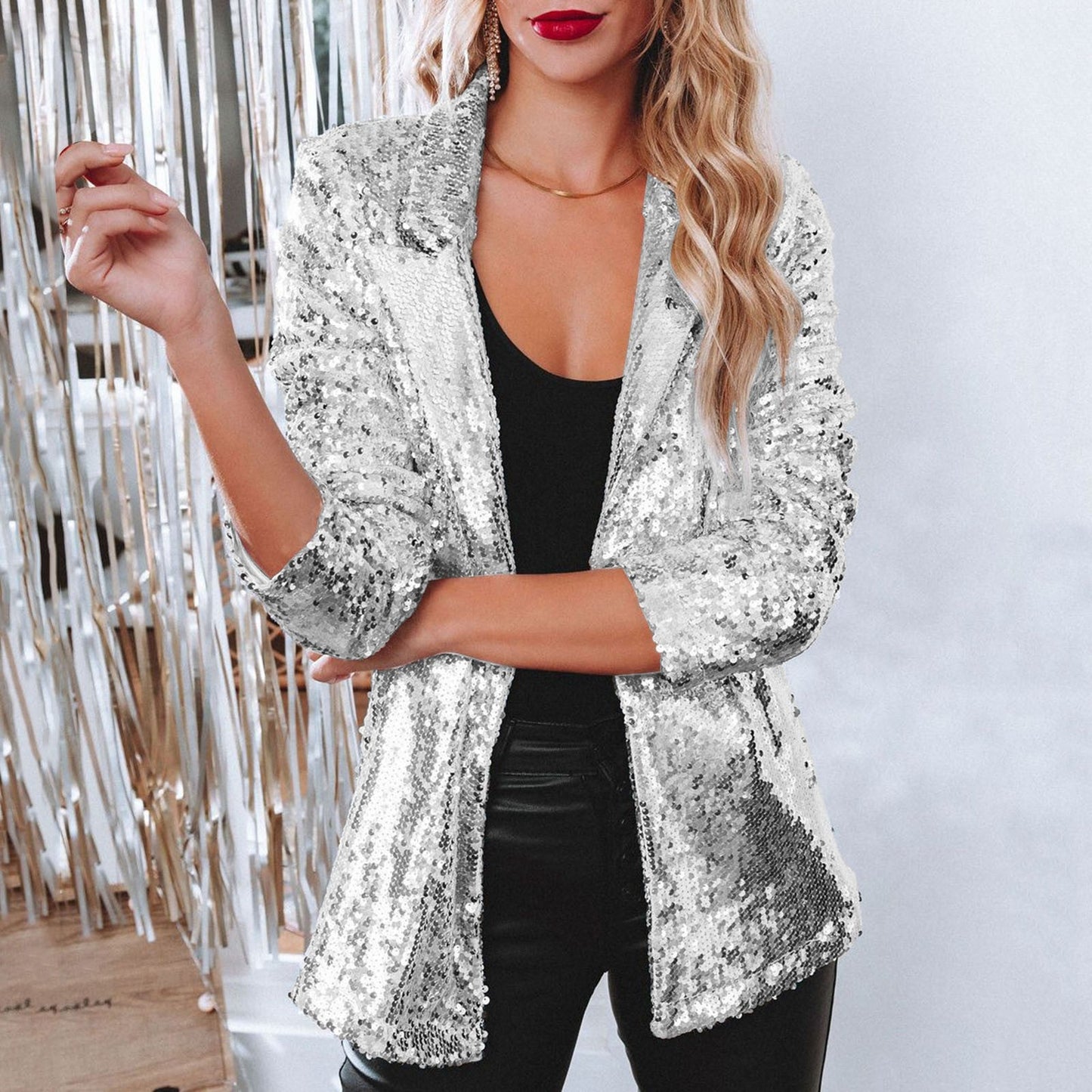 Xadia Blazer | Dames Herfst Pailletten Party Blazer