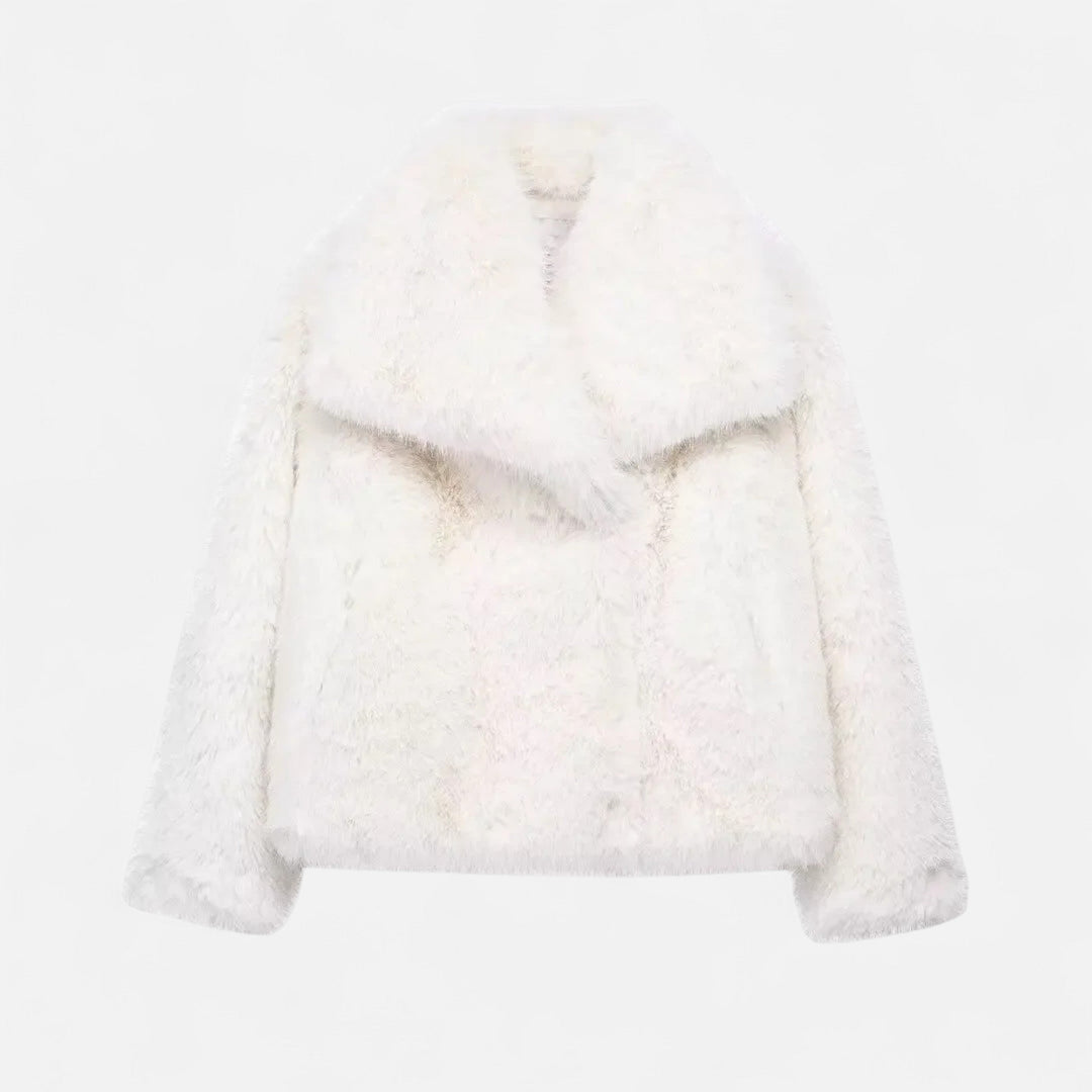 Dames Bordeaux Winterjas Klassieke Stijl