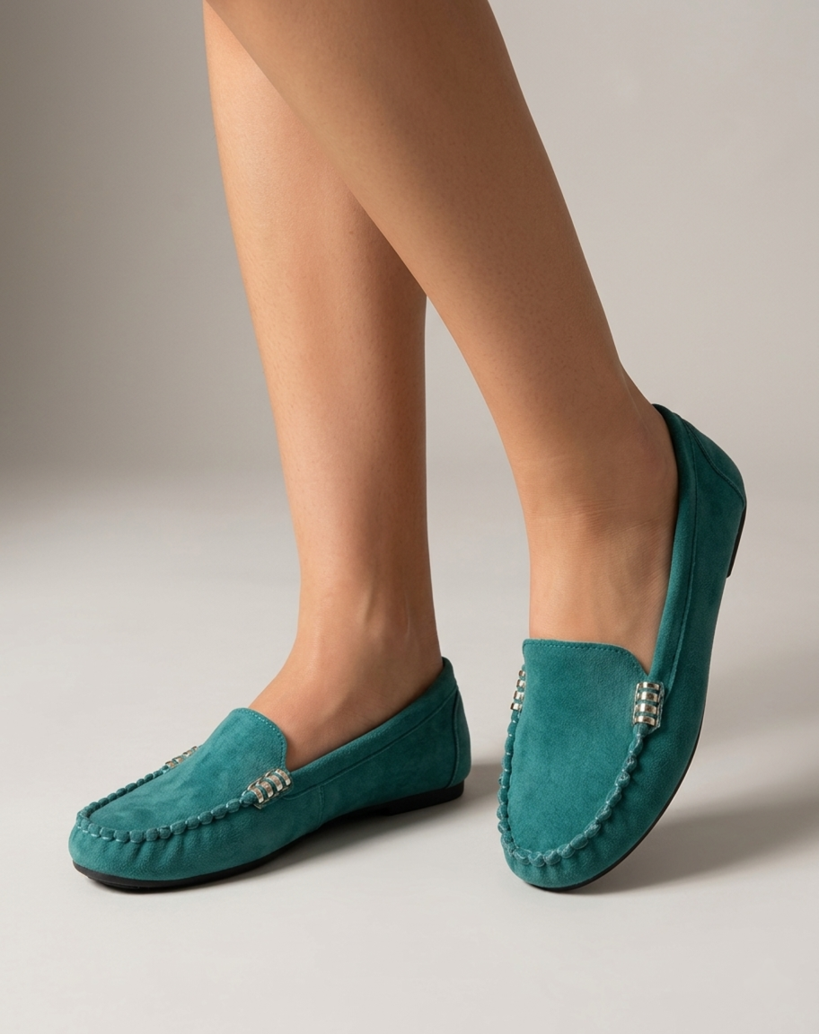 Women's Loafers with Metal Detail
