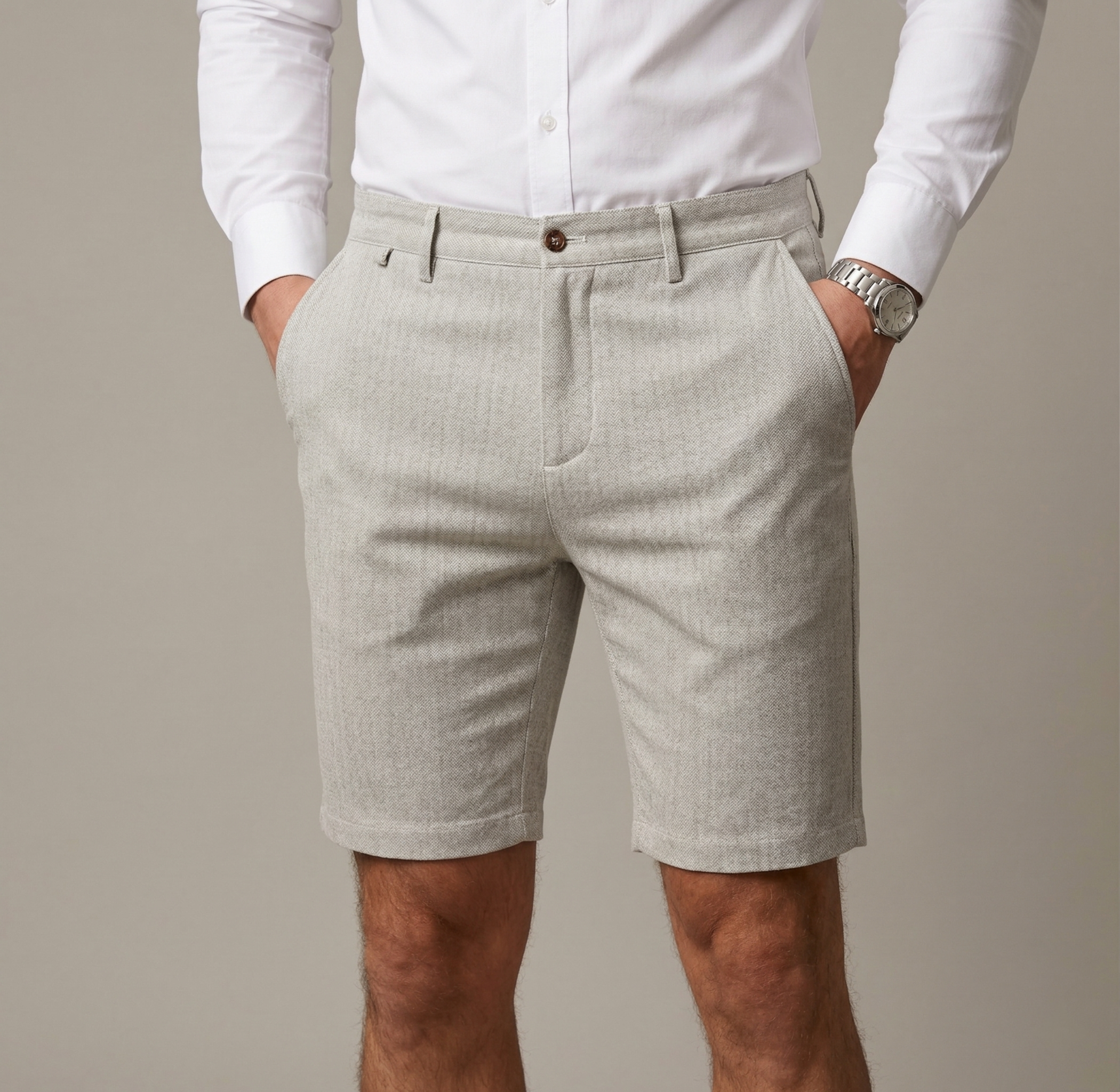 Heren Chino Shorts Katoen Pasvorm