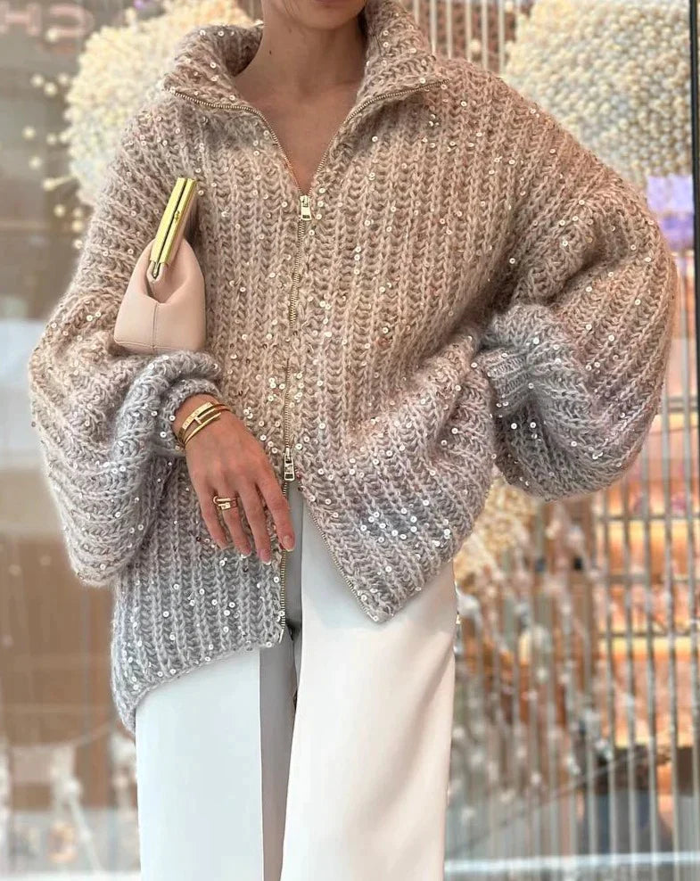 Queency Trui | Oversized Gebreid Vest