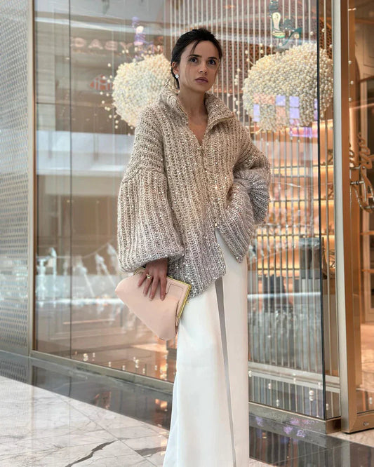 Queency Trui | Oversized Gebreid Vest